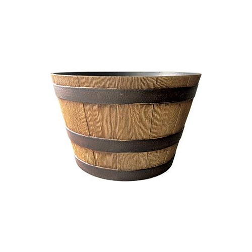 Whiskey Barrel Natural Oak 64cm x 64cm x 37cm