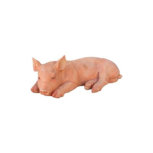 Figurine pig sleeping small