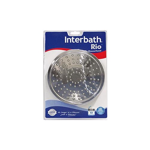 Interbath Rio Showerhead Rose Round Chrome 200mm