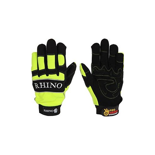 Rhino  Hi- Vis Workmaster Glove Large