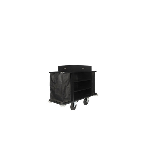 Wagen Maids Cart 4 Star 2 Bags Lrge L1770xW570xH1100 - Black