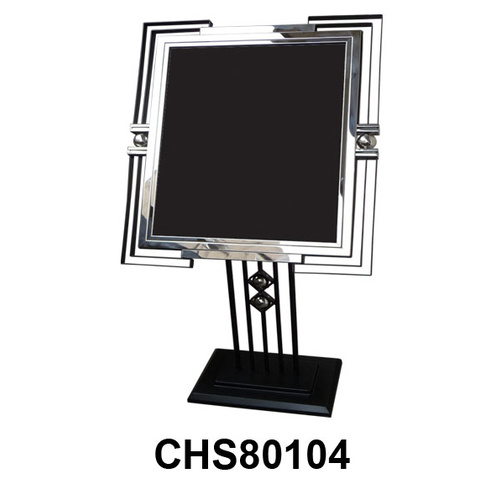 Sign Board SS/Blk Angled H1300 Board 810x690