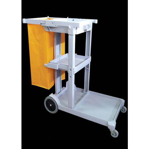 Trolley Housekeeping Janitor Grey Plastic 1 Bag H980 L1140 W510