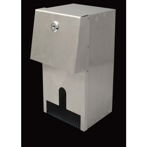 Toilet Roll Disp S/S 2xRoll Lockable L140 W160 H250