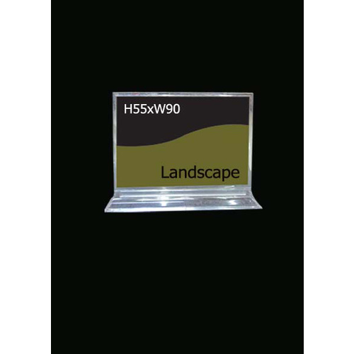 Counter Sign & Sign Holder Acrylic H55xW90 Landscape