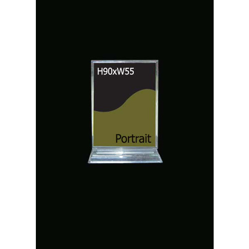 Counter Sign & Sign Holder Acrylic H90xW55 Portrait
