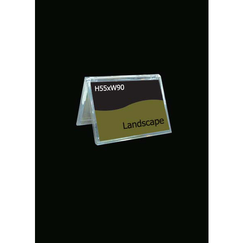 Counter Sign & Sign Holder Acrylic A Frame H55xW90 Landscape