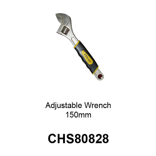 Wrench Adj Rubber Grip 150mm