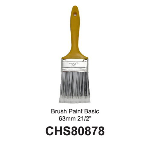 Brushes Paint Basix 2 1/2'/63mm Yellow Handle