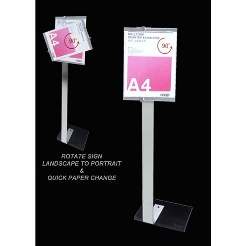 Sign Board Stand 297 x 420 H1187 Suit A3 297 x 420 90 deg swivel