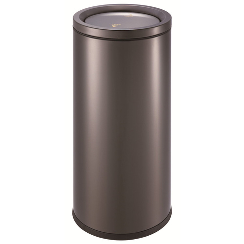 Rubbish Bin 201 S/S Powder Coated Weighted Swing Top Lid